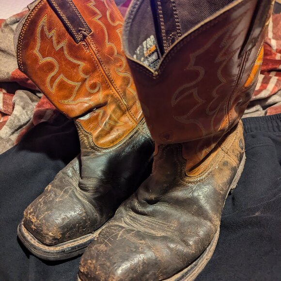 Well Worn Work Boots - Picture 1 of 4
